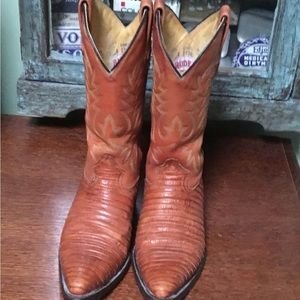 Rudol cowboy leather boot armadillo